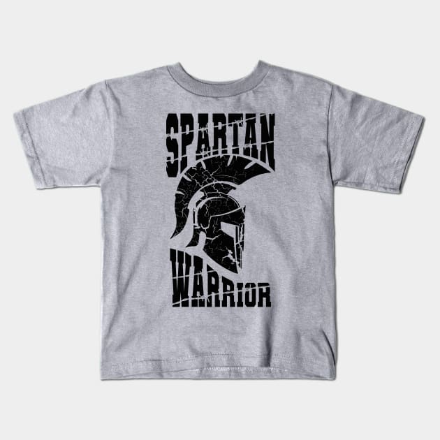 Spartan warrior Kids T-Shirt by Aloenalone